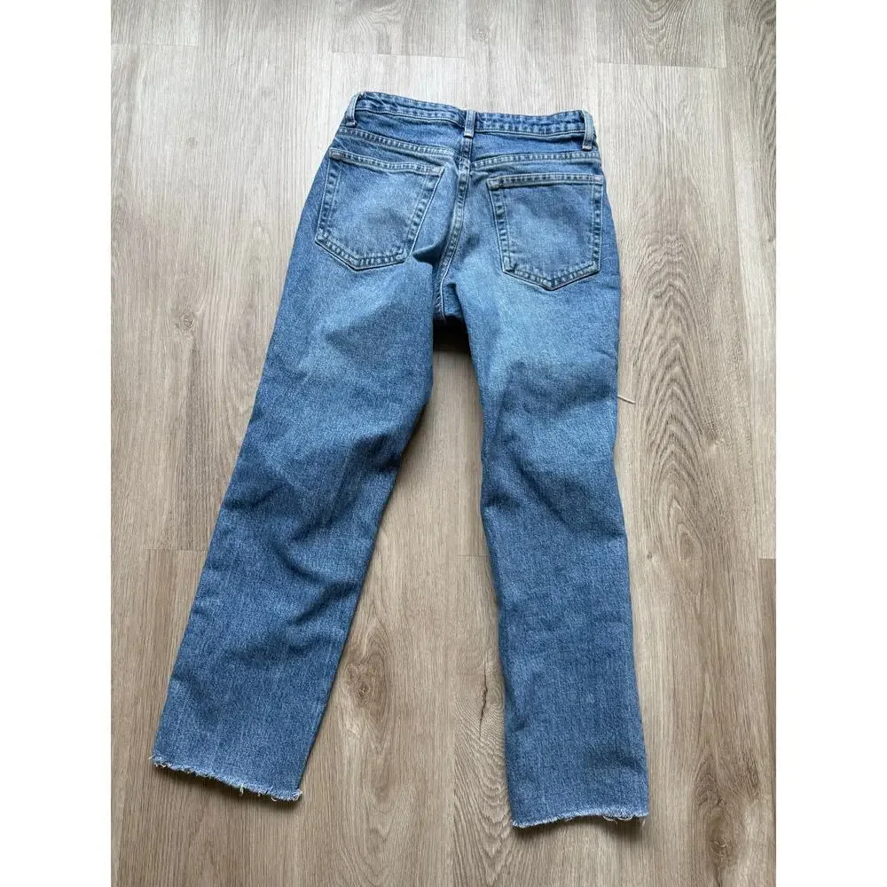 Topshop Women's Straight Jeans, size 25, Distressed
